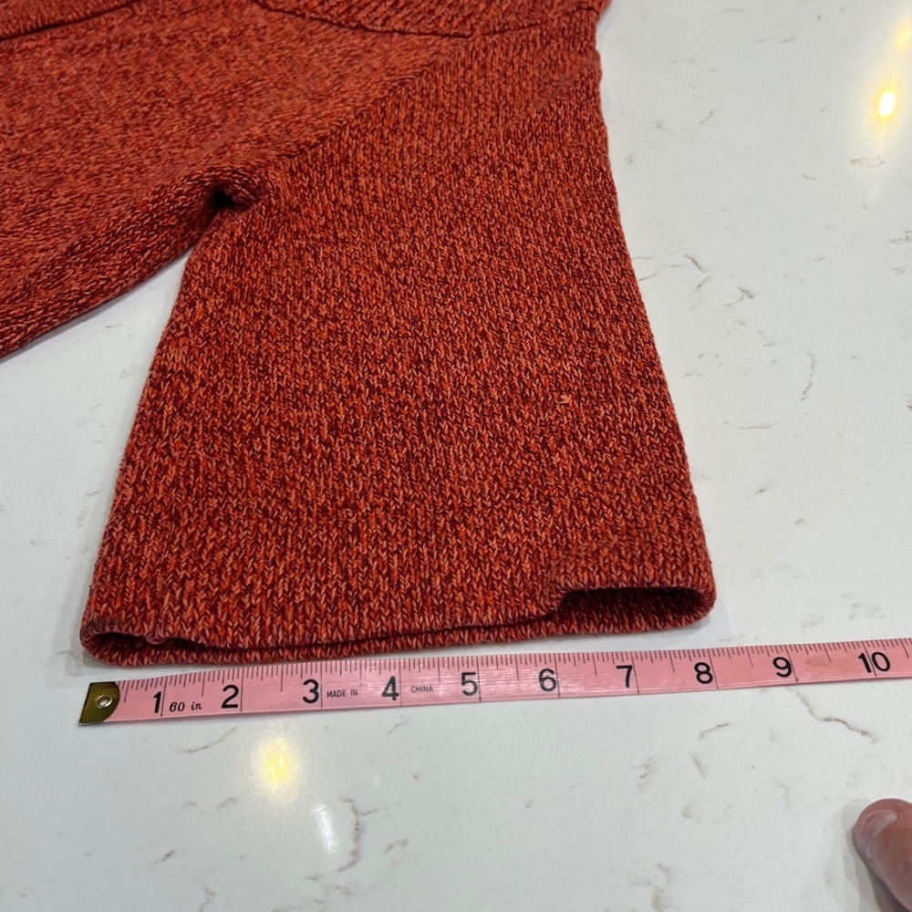 Hannah Rust Marled Knit Button Front Cardigan Sweater Large - Picture 10 of 11
